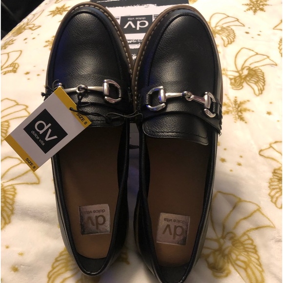 Dolce Vita Shoes - DV Black Loafers with Silver Buckle